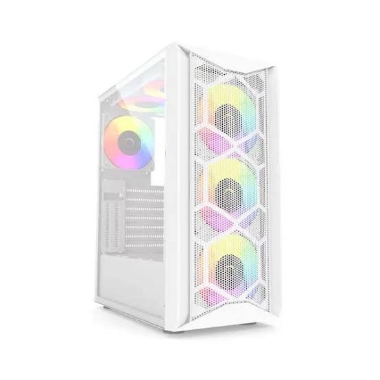XTRIKE SPIDER ATX SILENT GAMING CASE blanc